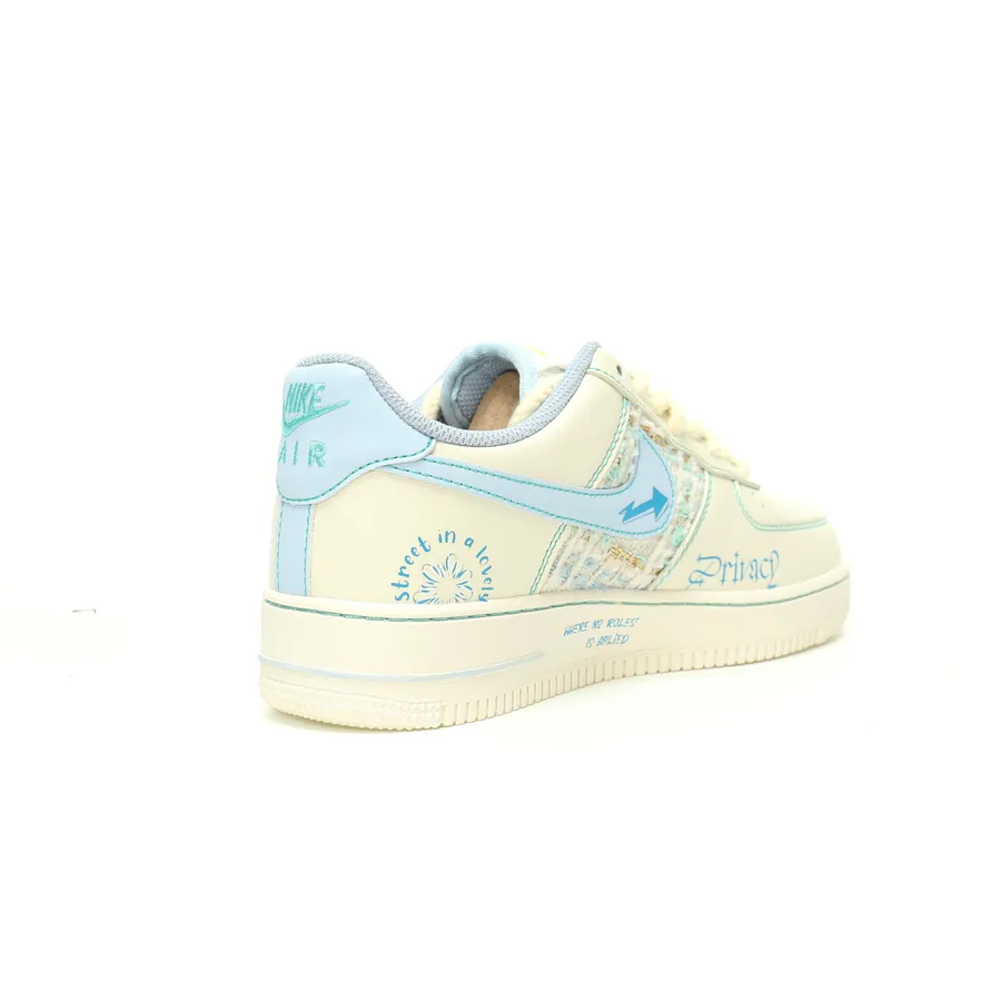 AF1'07 Low 'JUST DO IT' Classic Low Sneaker in Grained Calfskin