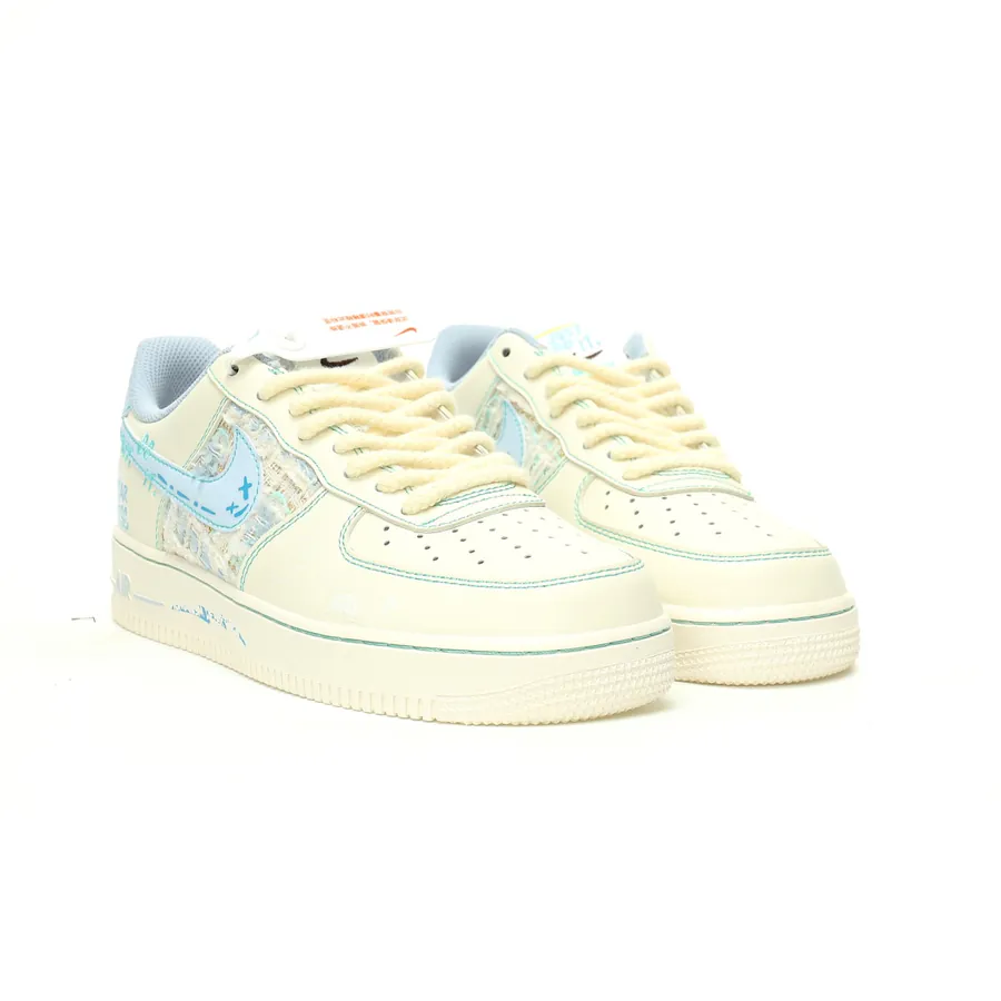 AF1'07 Low 'JUST DO IT' Classic Low Sneaker in Grained Calfskin