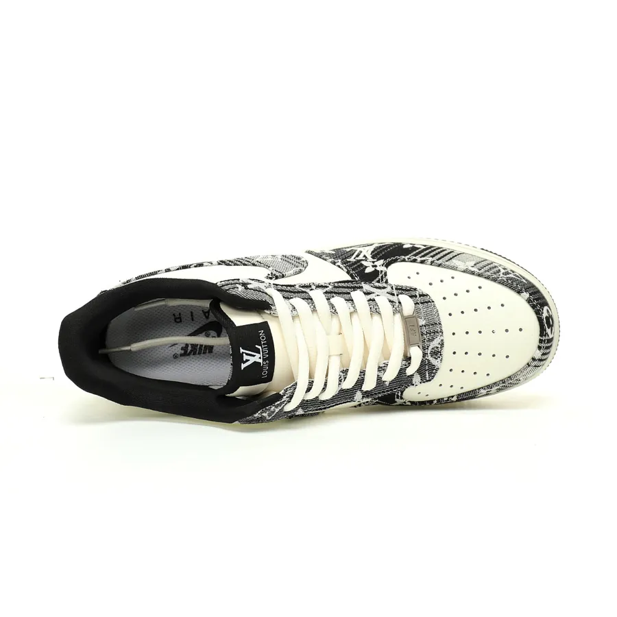 Louis Vuitton x Air Force 1 07 8 Low BlackWhite Monogram Bucket Bag
