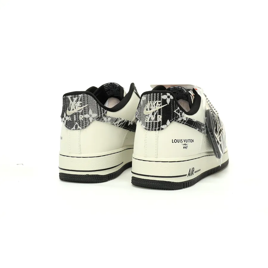 Louis Vuitton x Air Force 1 07 8 Low BlackWhite Monogram Bucket Bag