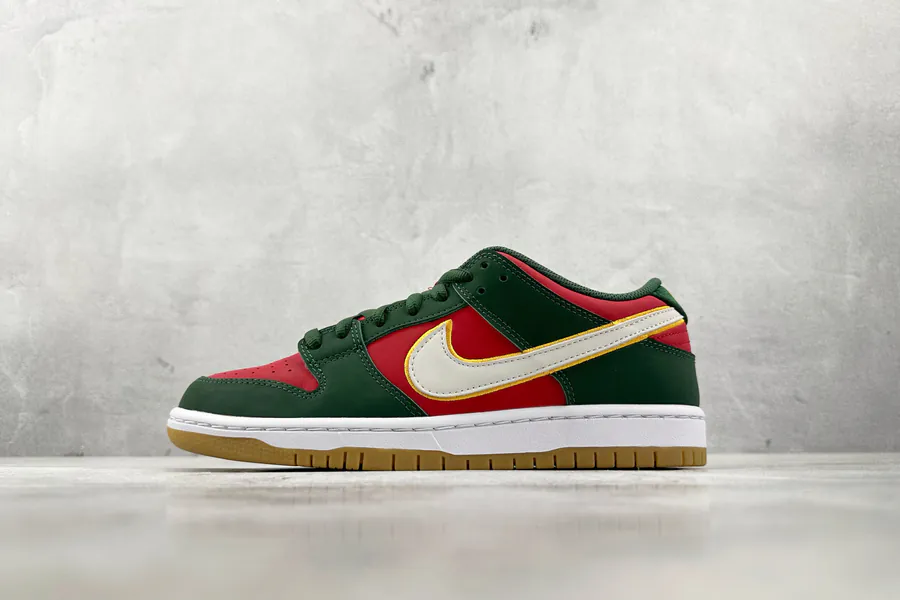 Nike Dunk SB LOW PRM 'SEATTLE SUPERSONICS' Red Green