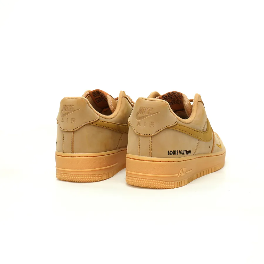 Louis Vuitton x Air Force 1 07 Low WheatBrown Monogram Low Top Sneaker