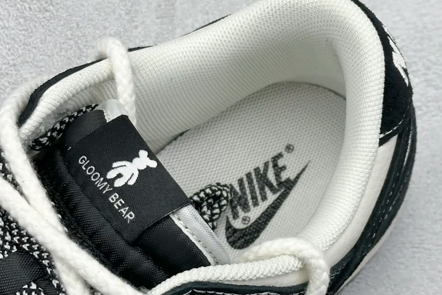 Nike SB Dunk Low x Stussy Black White Hook Strap