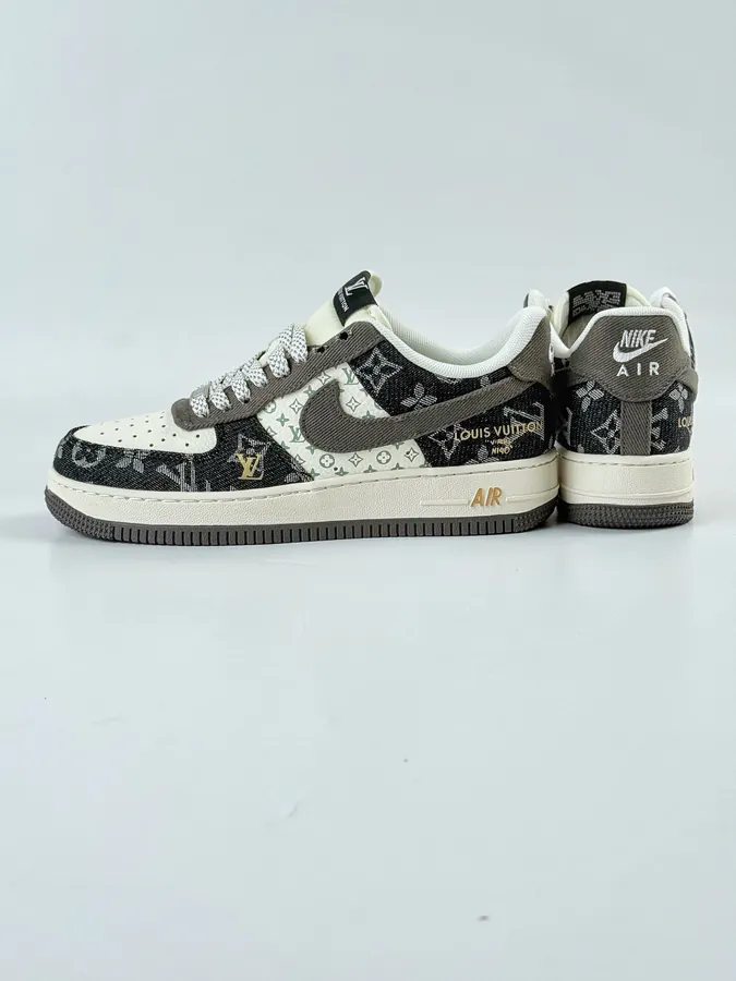 Nike Air Force 1 Low 07 x Louis Vuitton Black White Starry