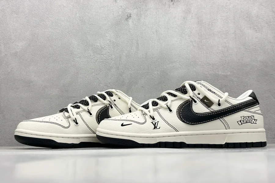 OG Version Nike SB Dunk Low LV Collaboration Black Swoosh