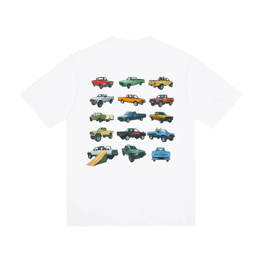 SS25 PIUP TEE Car Print Round Neck Short Sleeve T Shirt for Men and Women