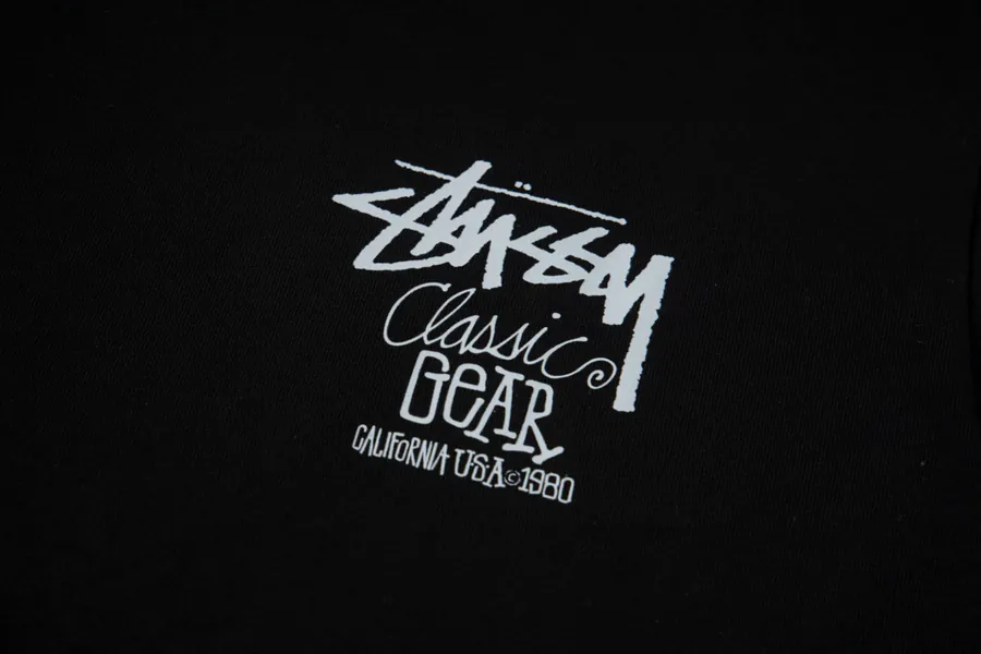 Stu Classic Logo Print Round Neck T Shirt Unisex