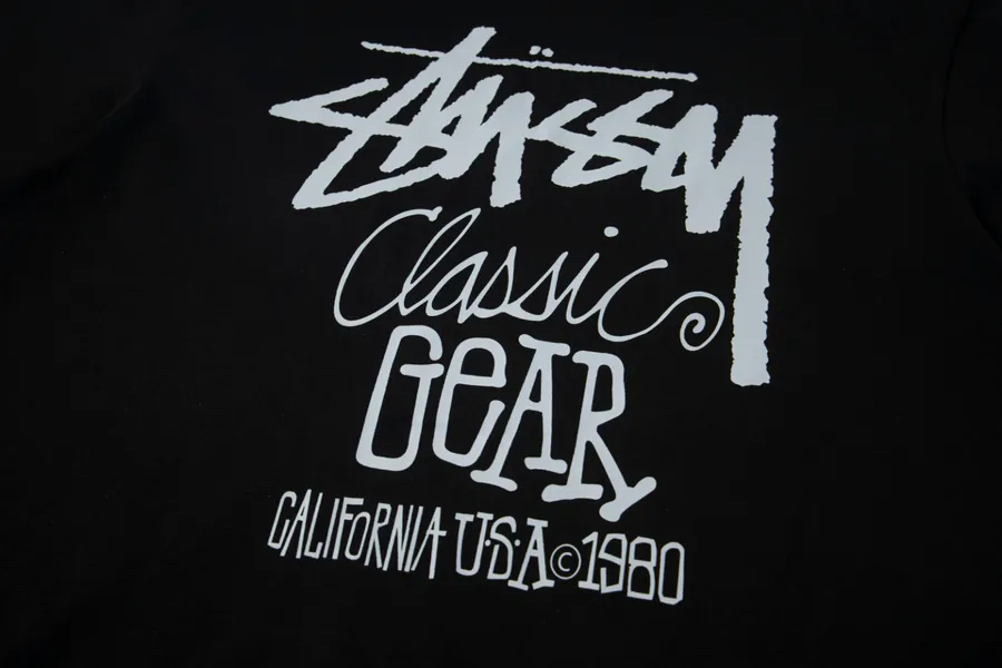 Stu Classic Logo Print Round Neck T Shirt Unisex