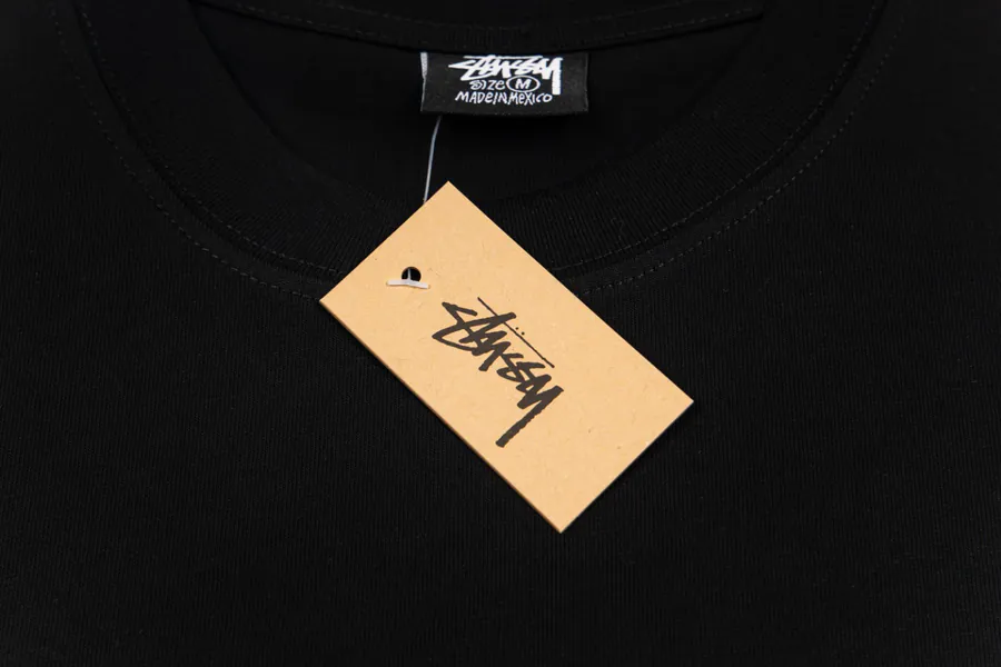 Stussy 8 Ball Shattered Tee Black and White