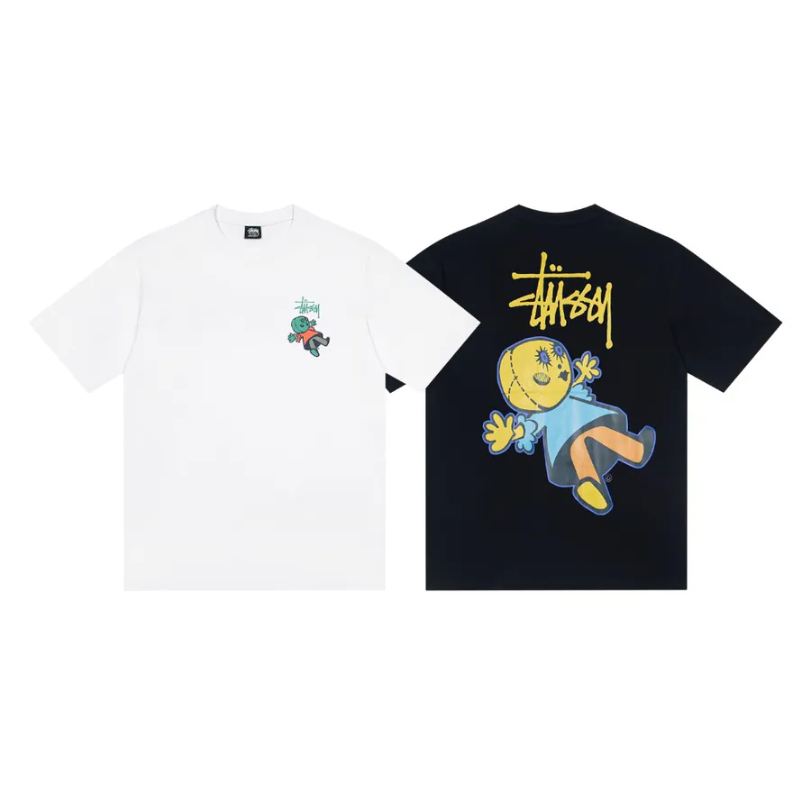 Stussy Summer Collection Round Neck Short Sleeve T Shirt