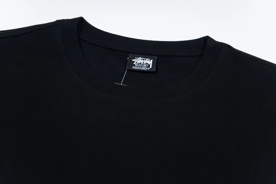 Stussy 蟑螂图案印花圆领短袖T恤 男女同款