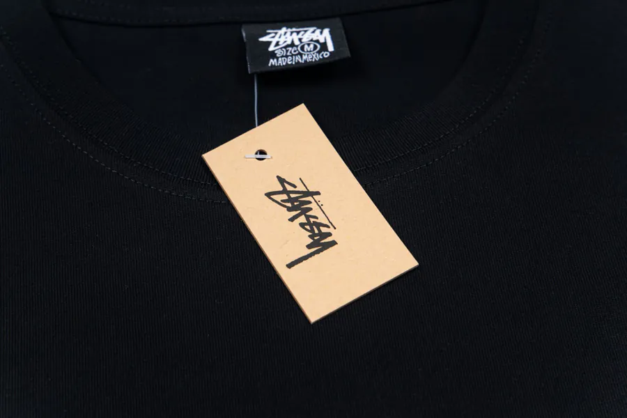 Stussy 蟑螂图案印花圆领短袖T恤 男女同款
