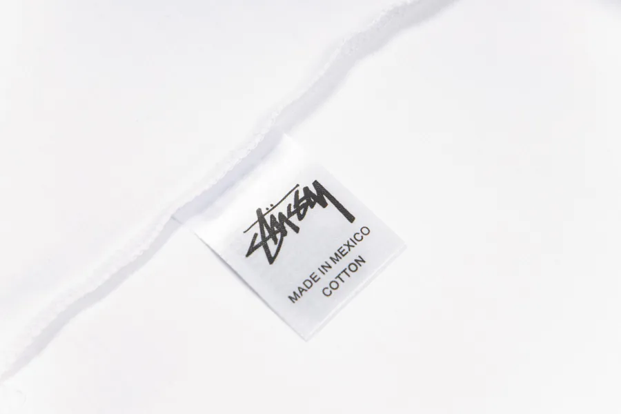 Stussy Alpina Dance Cartoon Print Round Neck Short Sleeve T Shirt for Men and Women