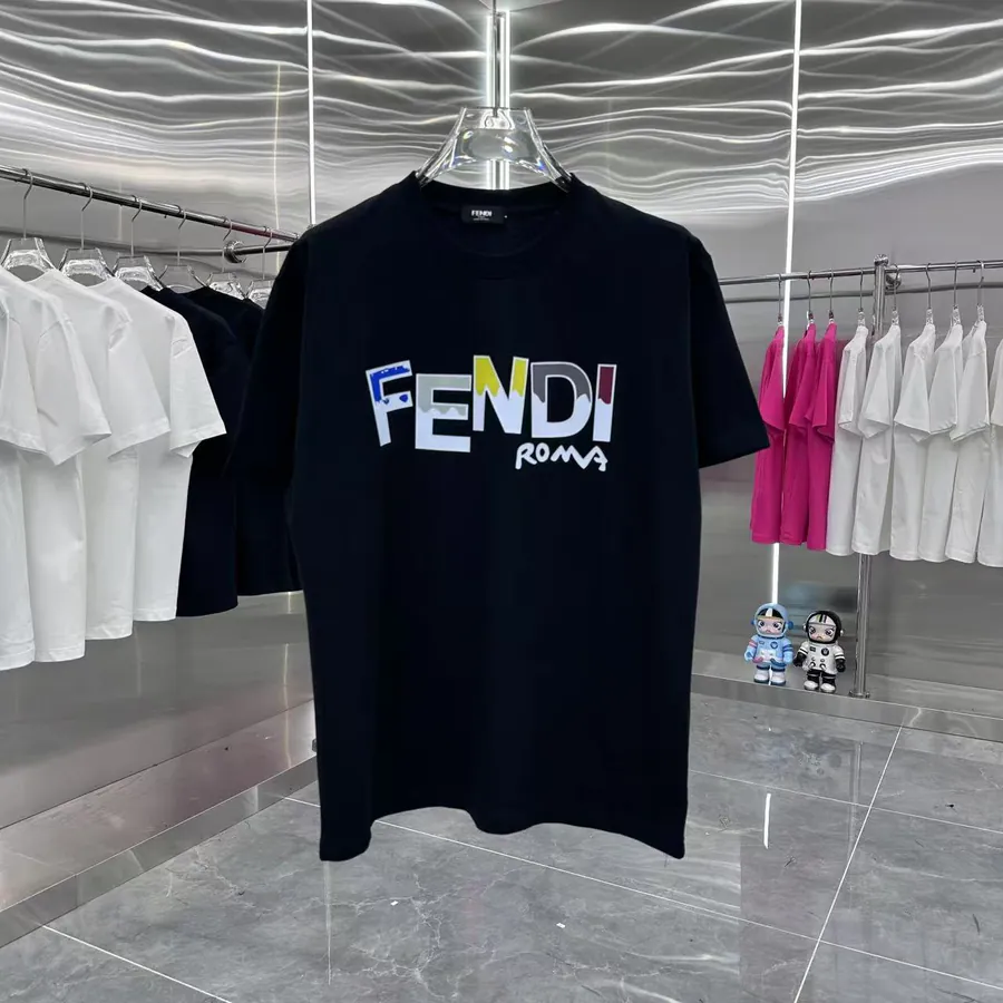 FENDI 2025 Summer New Round Neck Short Sleeve T Shirt