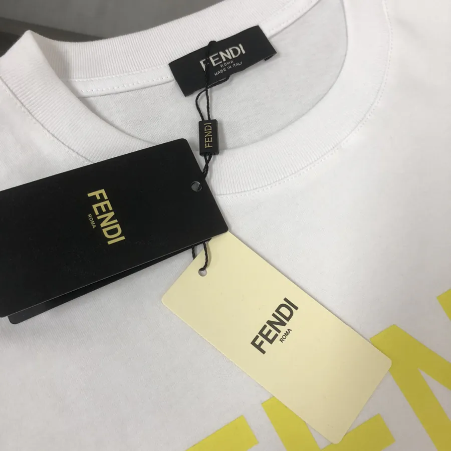 FENDI 2025 Summer New Round Neck Short Sleeve T Shirt