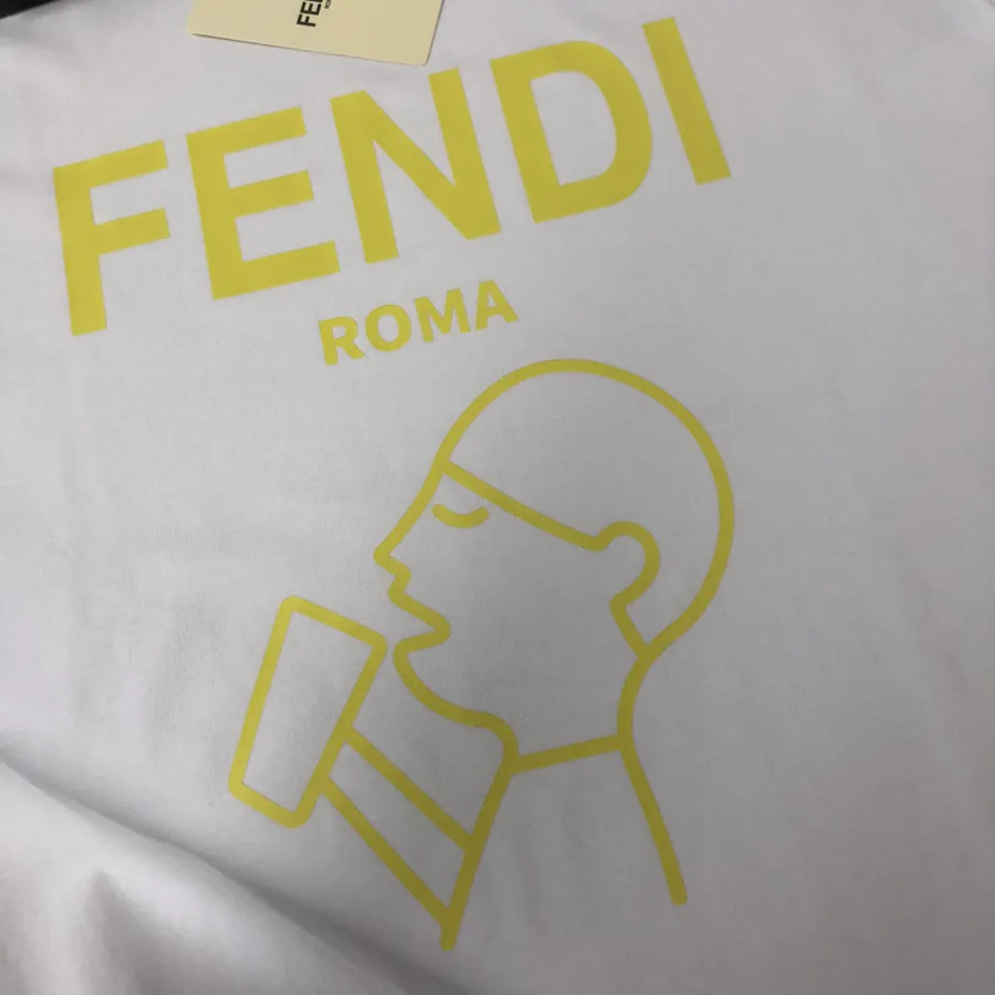 FENDI 2025 Summer New Round Neck Short Sleeve T Shirt
