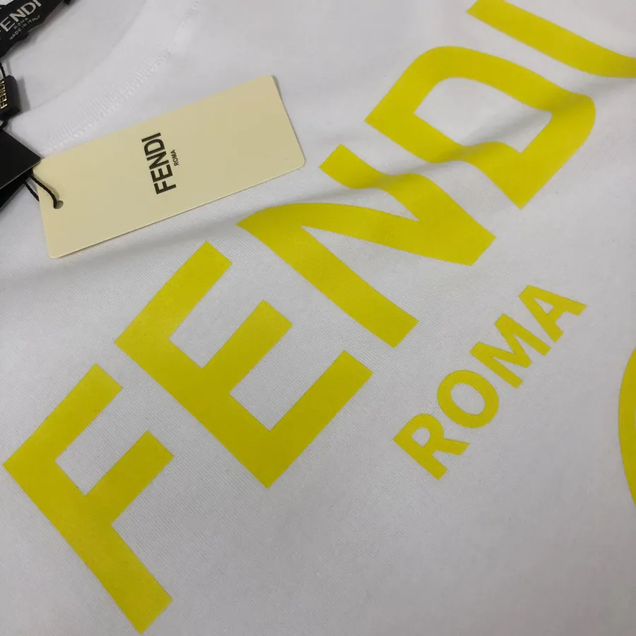 FENDI 2025 Summer New Round Neck Short Sleeve T Shirt