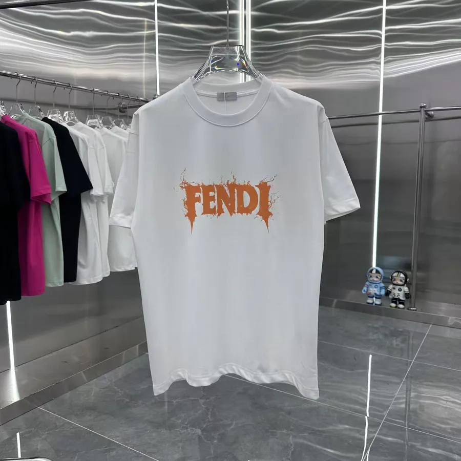 FENDI 2025 Summer New Round Neck Short Sleeve T Shirt