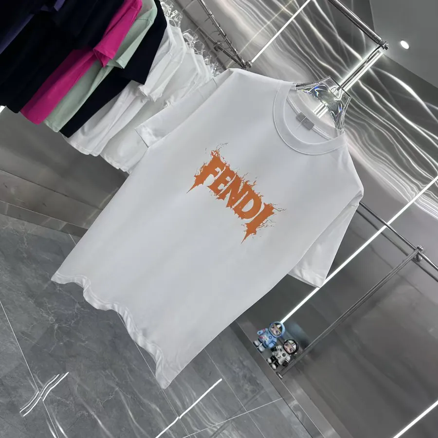 FENDI 2025 Summer New Round Neck Short Sleeve T Shirt