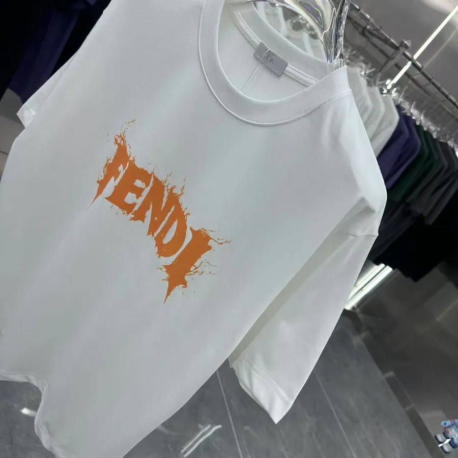 FENDI 2025 Summer New Round Neck Short Sleeve T Shirt