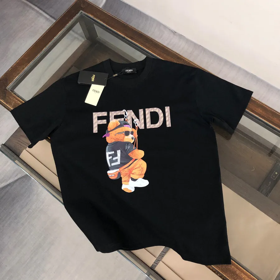 FENDI 2025 Summer New Round Neck Short Sleeve T Shirt