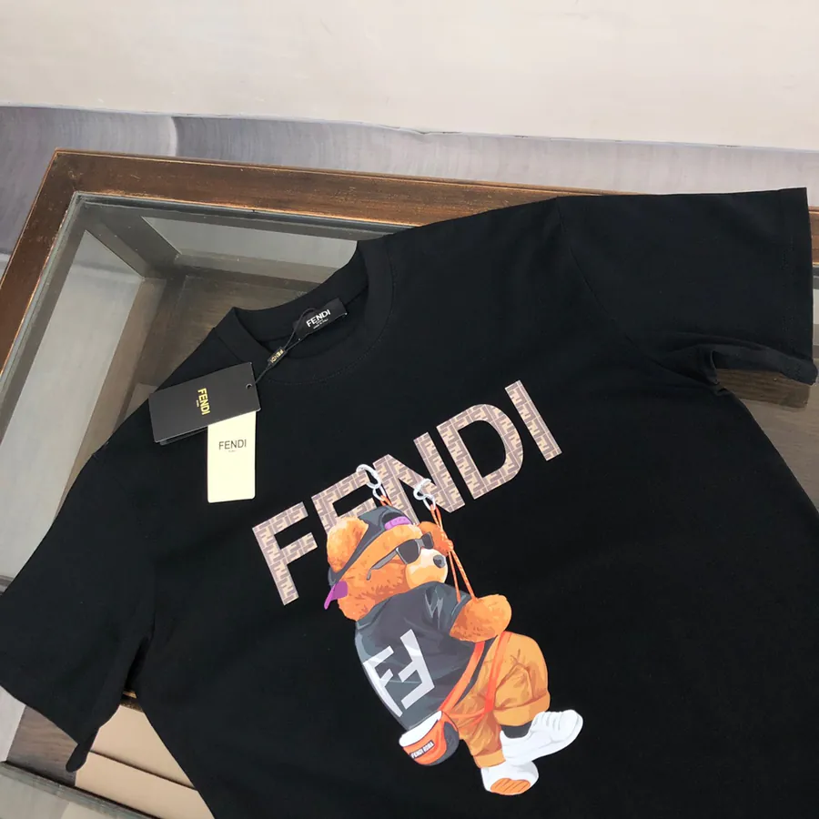 FENDI 2025 Summer New Round Neck Short Sleeve T Shirt