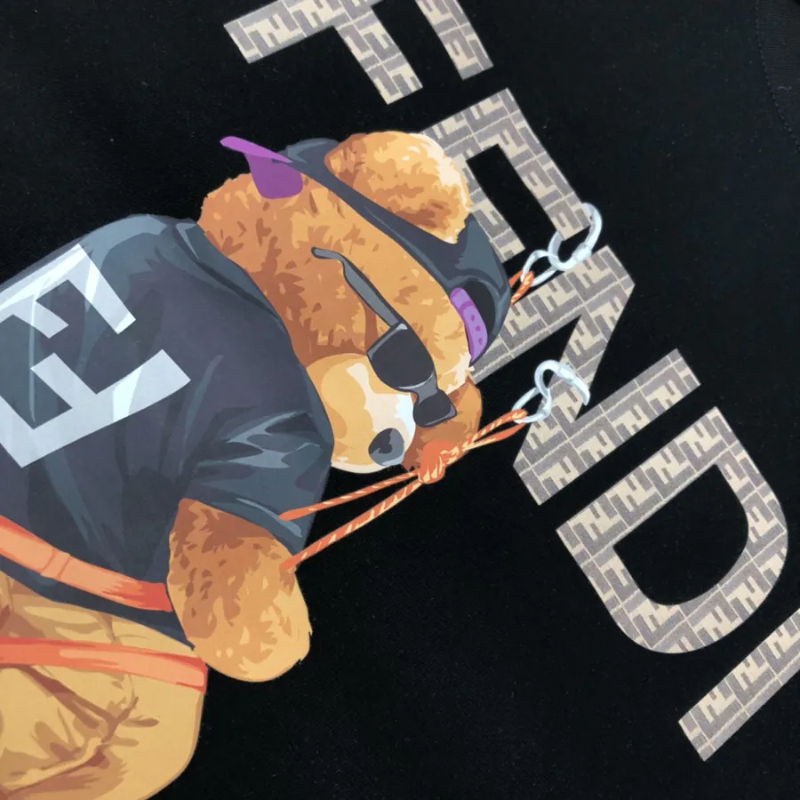 FENDI 2025 Summer New Round Neck Short Sleeve T Shirt