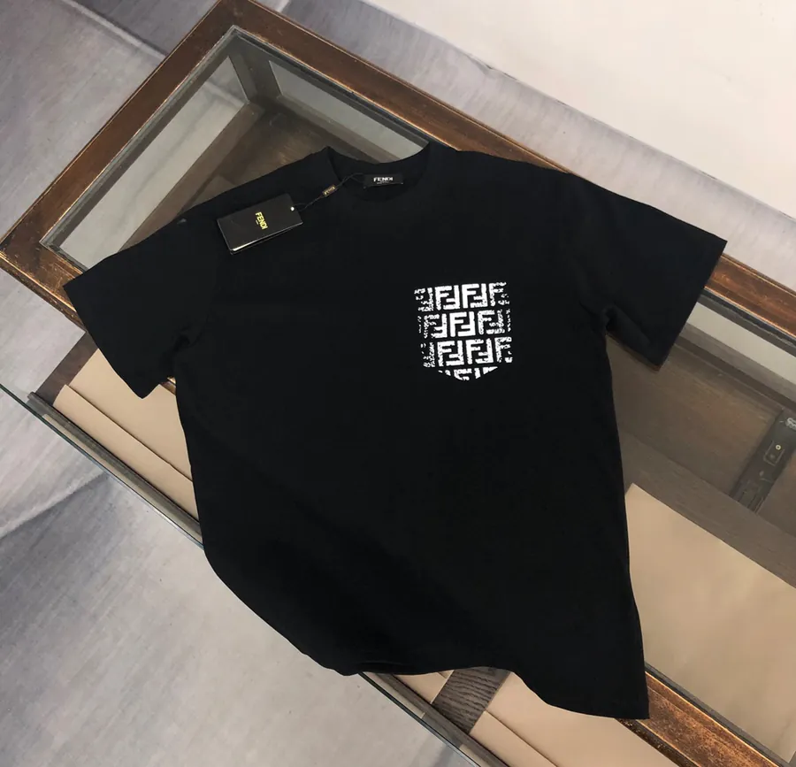 FENDI 2025 Summer New Round Neck Short Sleeve T Shirt