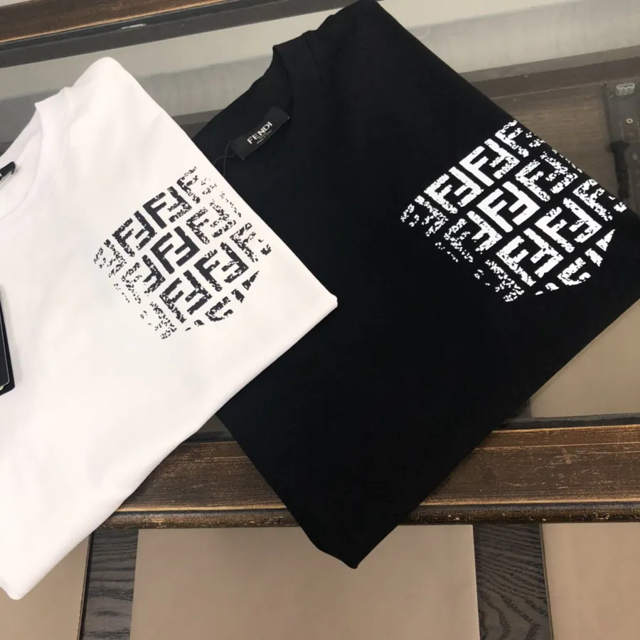 FENDI 2025 Summer New Round Neck Short Sleeve T Shirt