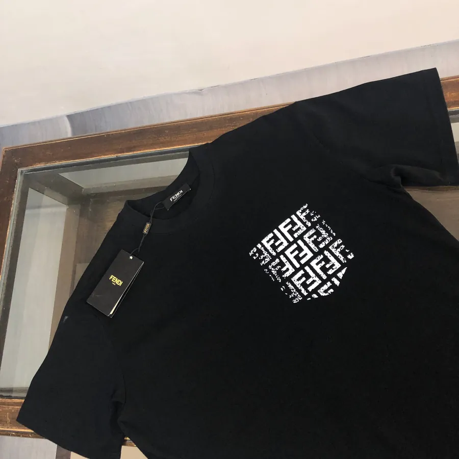 FENDI 2025 Summer New Round Neck Short Sleeve T Shirt