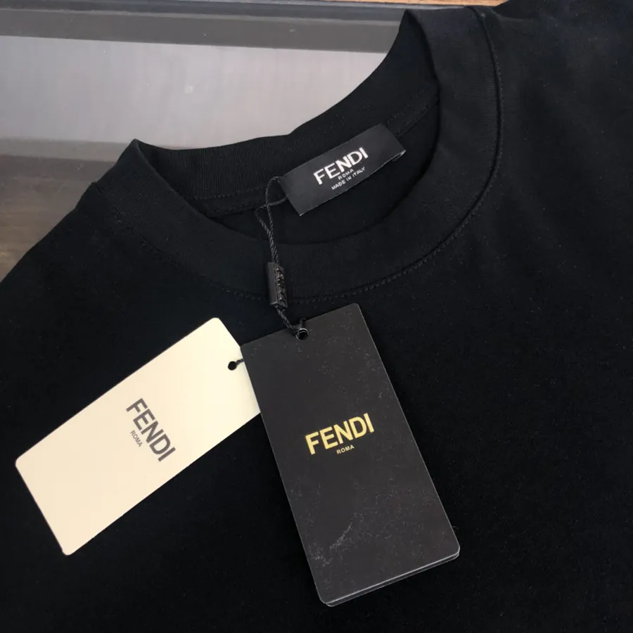 FENDI 2025 Summer New Round Neck Short Sleeve T Shirt
