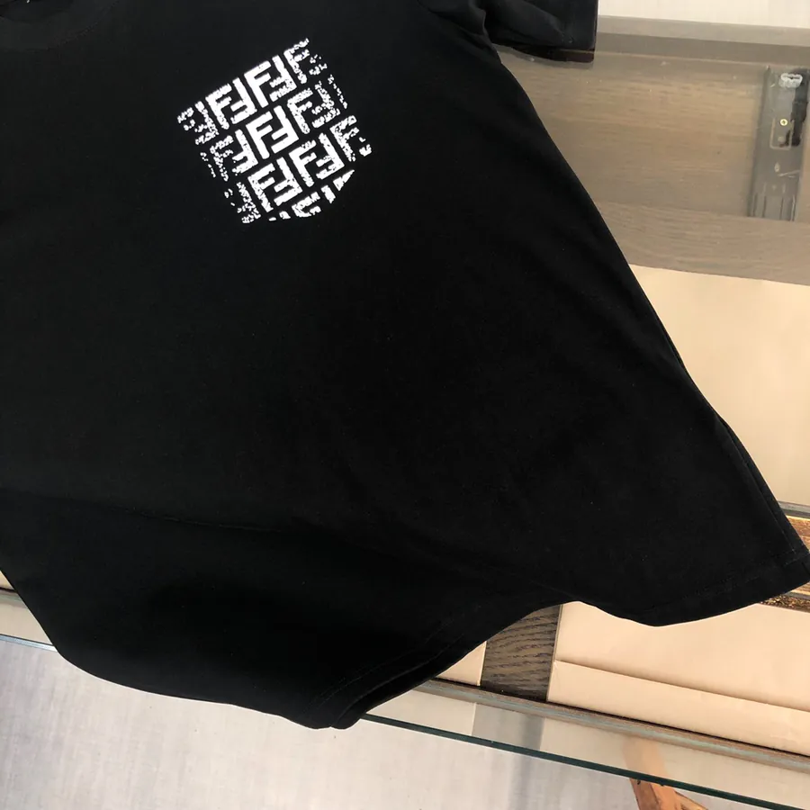 FENDI 2025 Summer New Round Neck Short Sleeve T Shirt