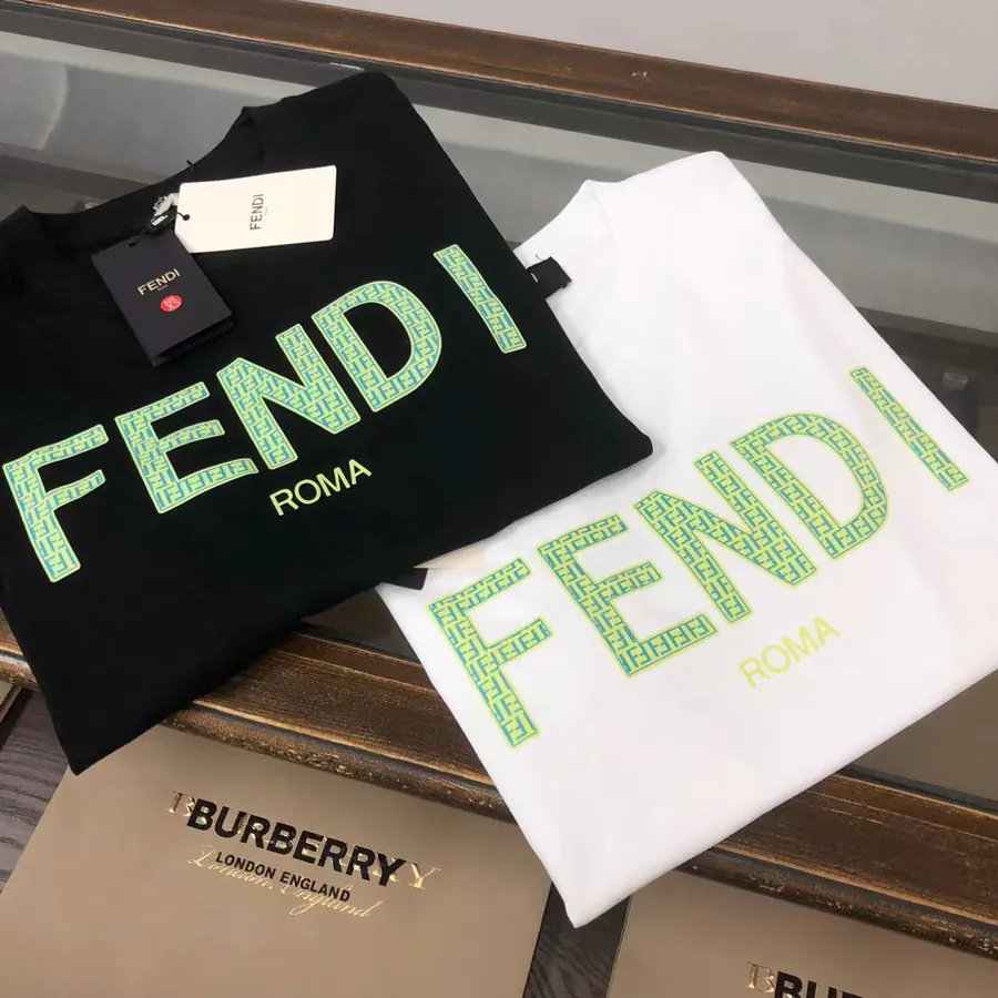 FENDI 2025 Summer Round Neck Short Sleeve T Shirt
