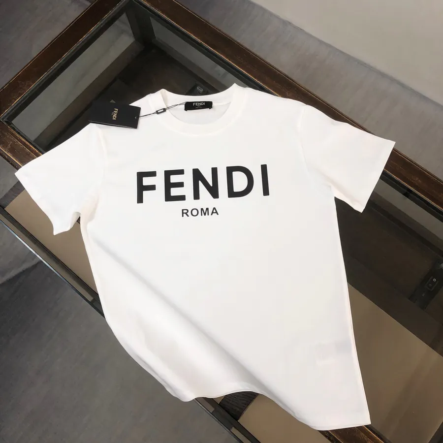 FENDI 2025 Summer New Round Neck Short Sleeve T Shirt