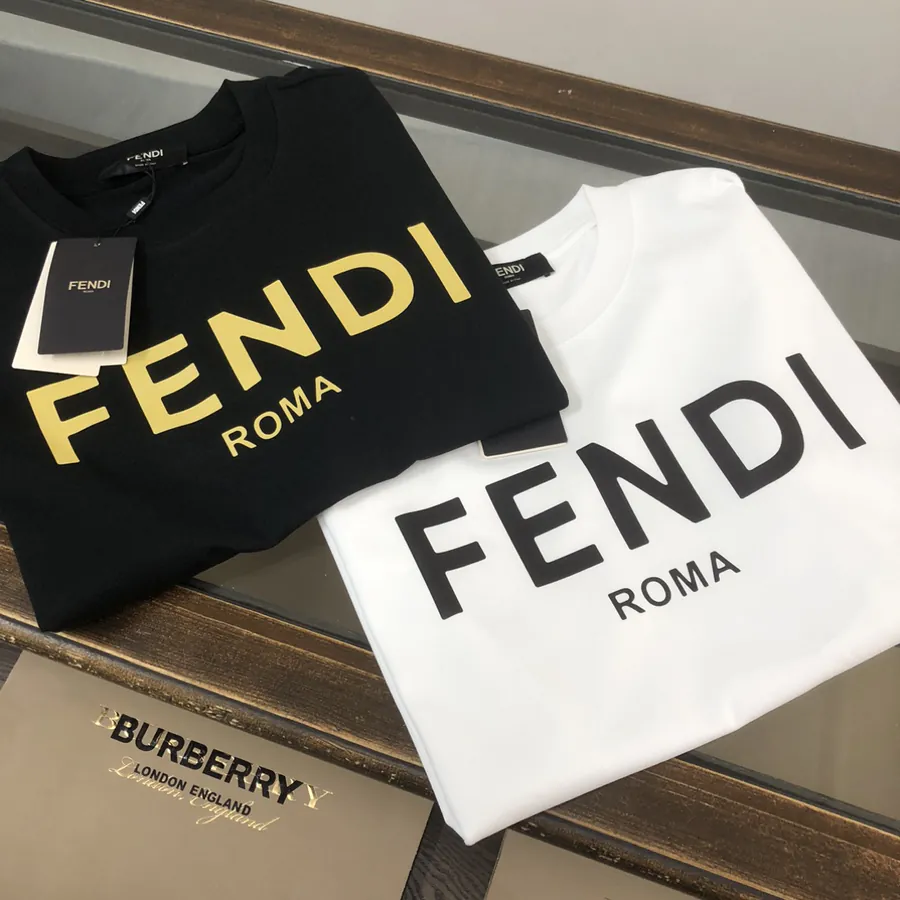 FENDI 2025 Summer New Round Neck Short Sleeve T Shirt