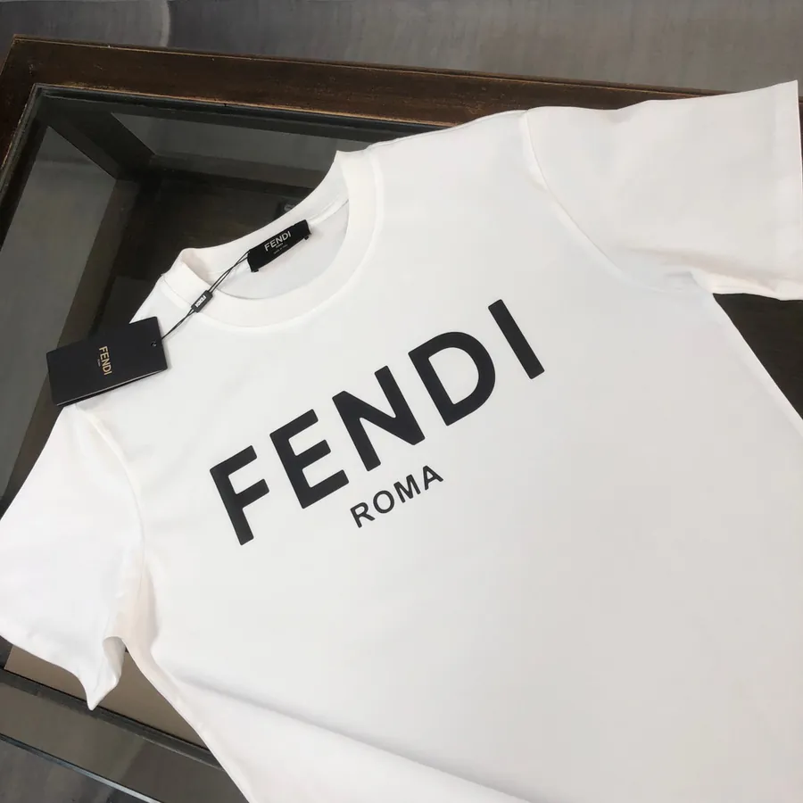 FENDI 2025 Summer New Round Neck Short Sleeve T Shirt