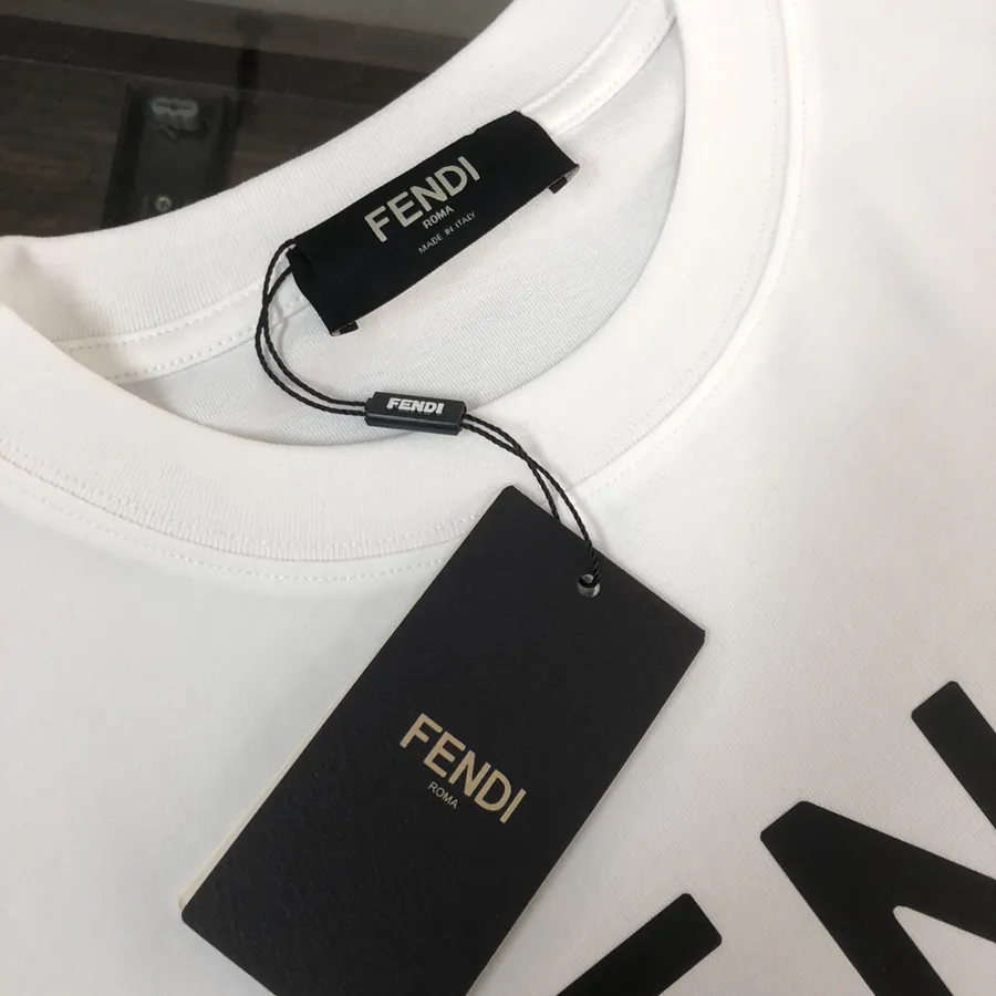 FENDI 2025 Summer New Round Neck Short Sleeve T Shirt