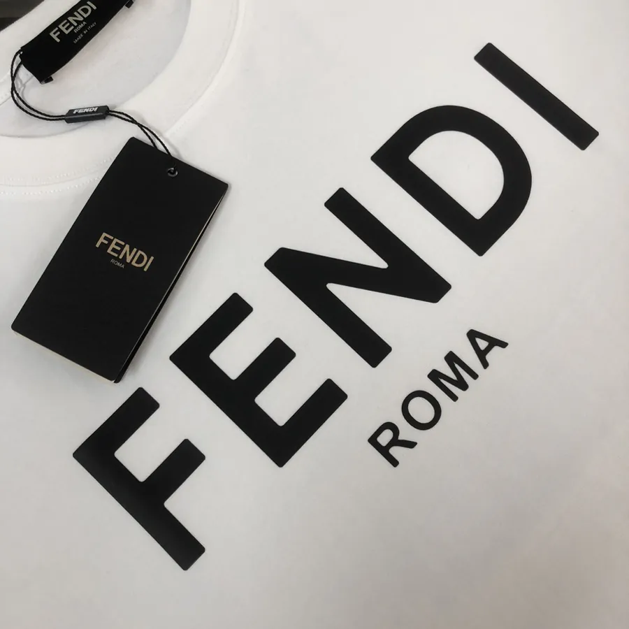 FENDI 2025 Summer New Round Neck Short Sleeve T Shirt