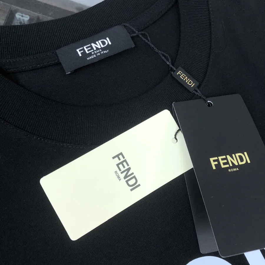 FENDI 2025 Summer New Round Neck Short Sleeve T Shirt
