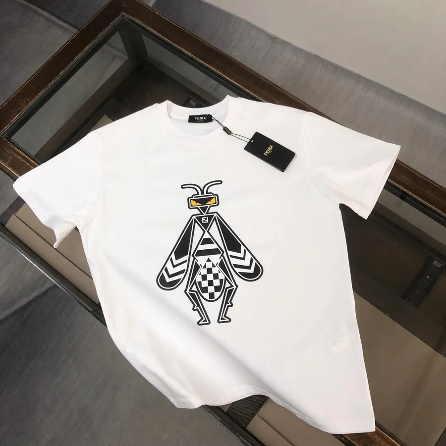FENDI 2025 Summer New Round Neck Short Sleeve T Shirt