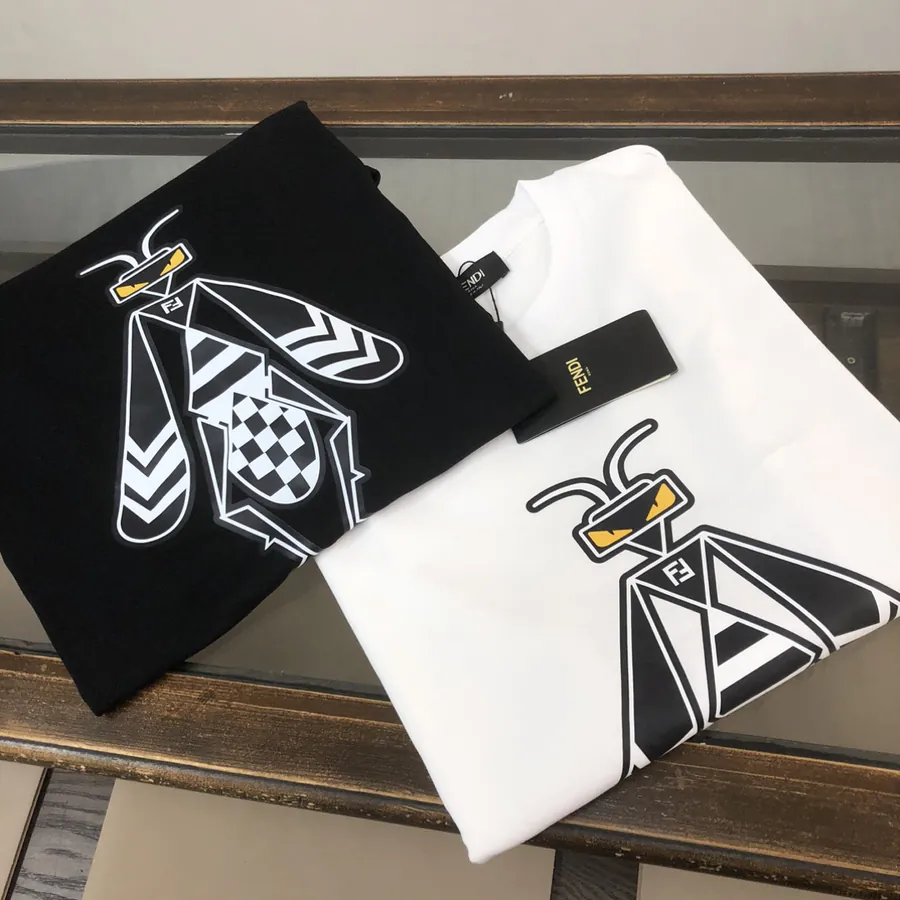 FENDI 2025 Summer New Round Neck Short Sleeve T Shirt