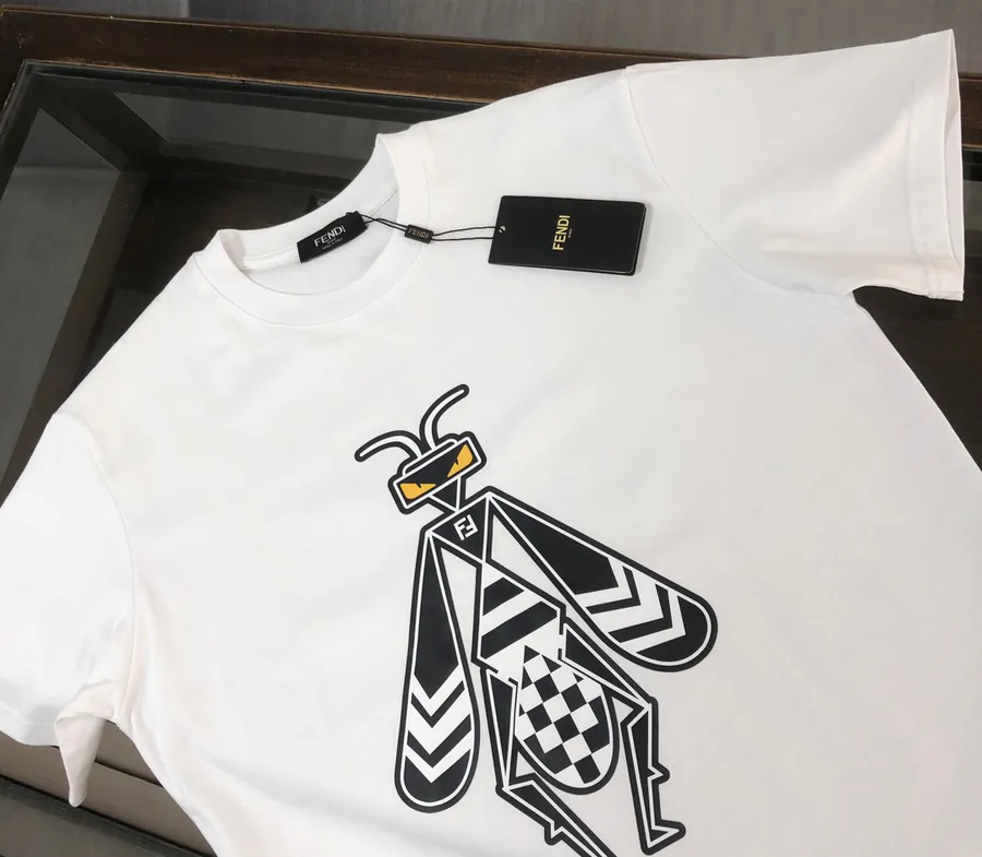 FENDI 2025 Summer New Round Neck Short Sleeve T Shirt
