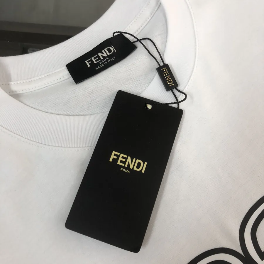 FENDI 2025 Summer New Round Neck Short Sleeve T Shirt