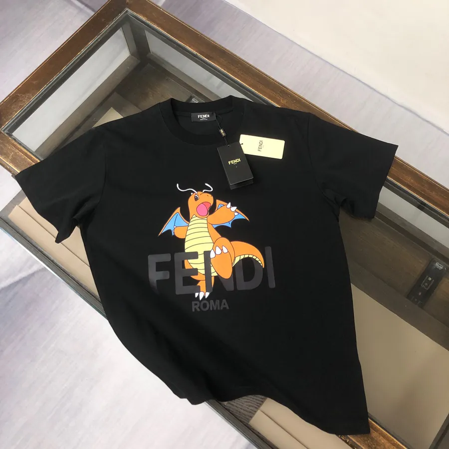 FENDI 2025 Summer New Round Neck Short Sleeve T Shirt