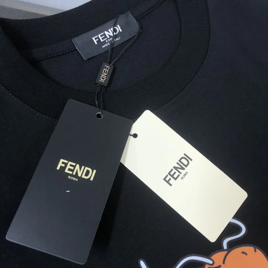 FENDI 2025 Summer New Round Neck Short Sleeve T Shirt