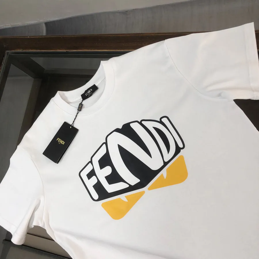 FENDI 2025 Summer New Round Neck Short Sleeve T Shirt