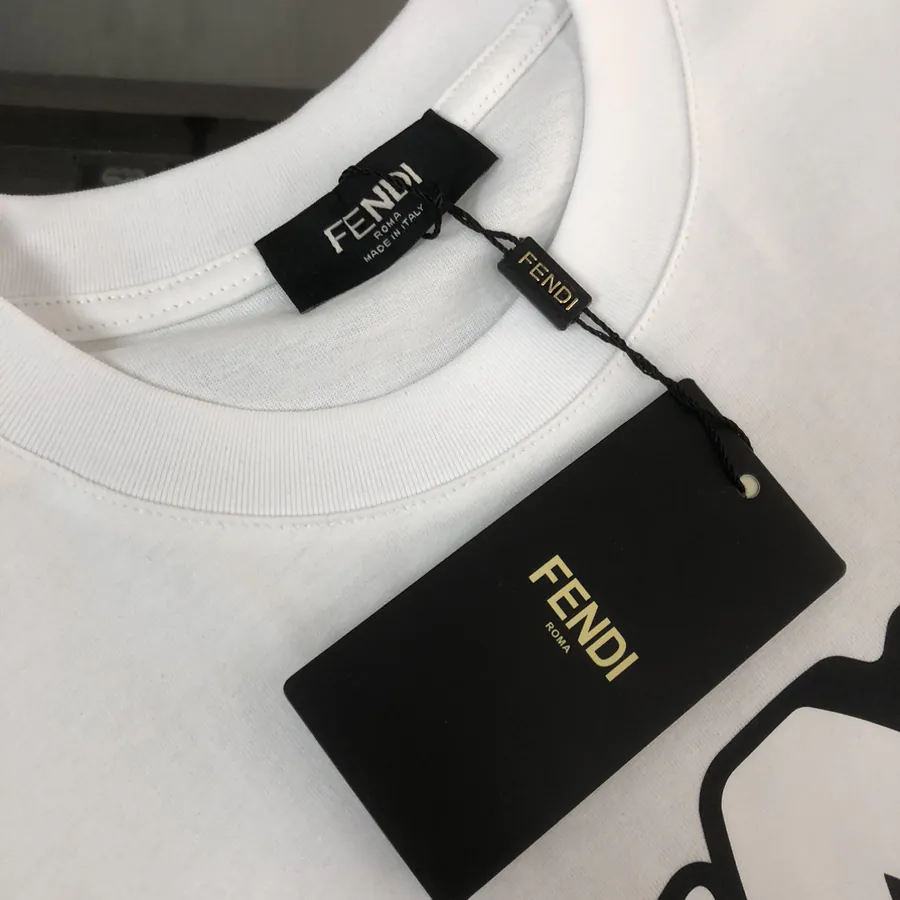 FENDI 2025 Summer New Round Neck Short Sleeve T Shirt