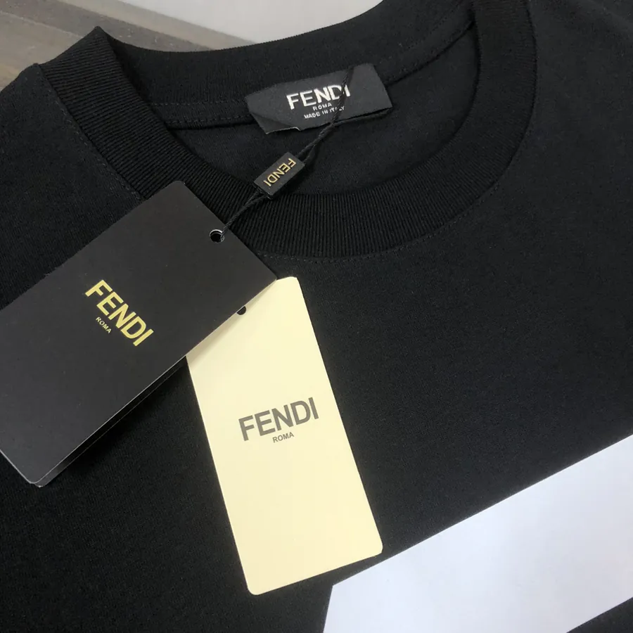 FENDI 2025 Summer New Round Neck Short Sleeve T Shirt