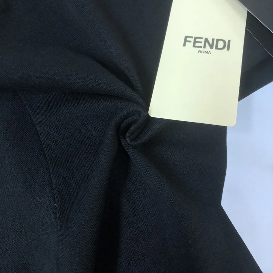 FENDI 2025 Summer New Round Neck Short Sleeve T Shirt