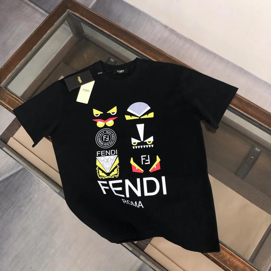 FENDI 2025 Summer New Round Neck Short Sleeve T Shirt